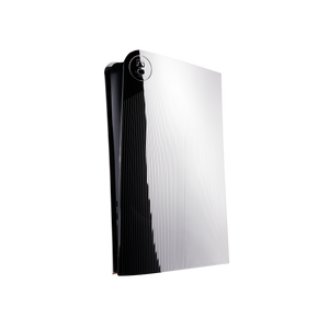 PS5 Slim Cover High-Gloss Chrome "Lines"