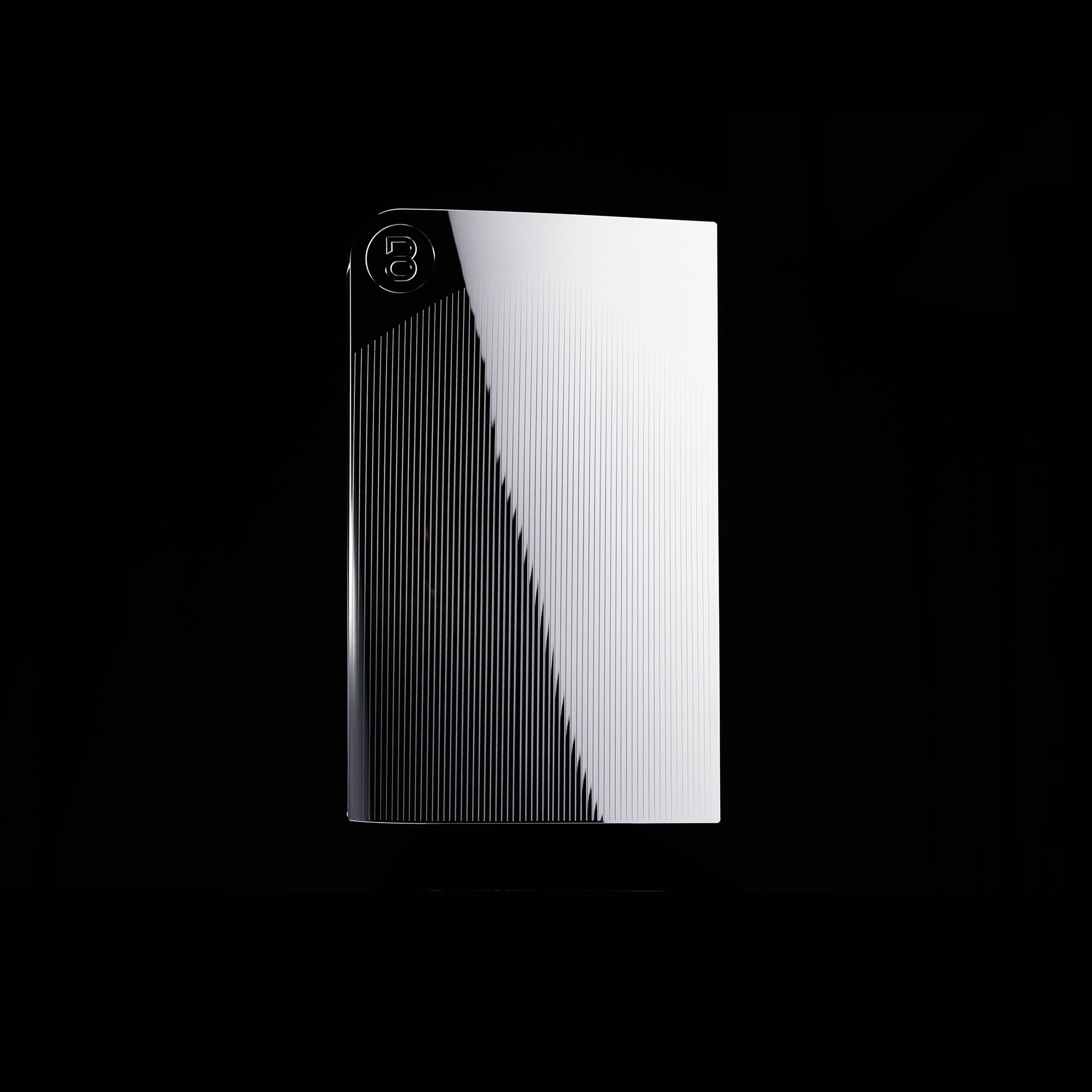 PS5 Slim Cover High-Gloss Chrome "Lines"