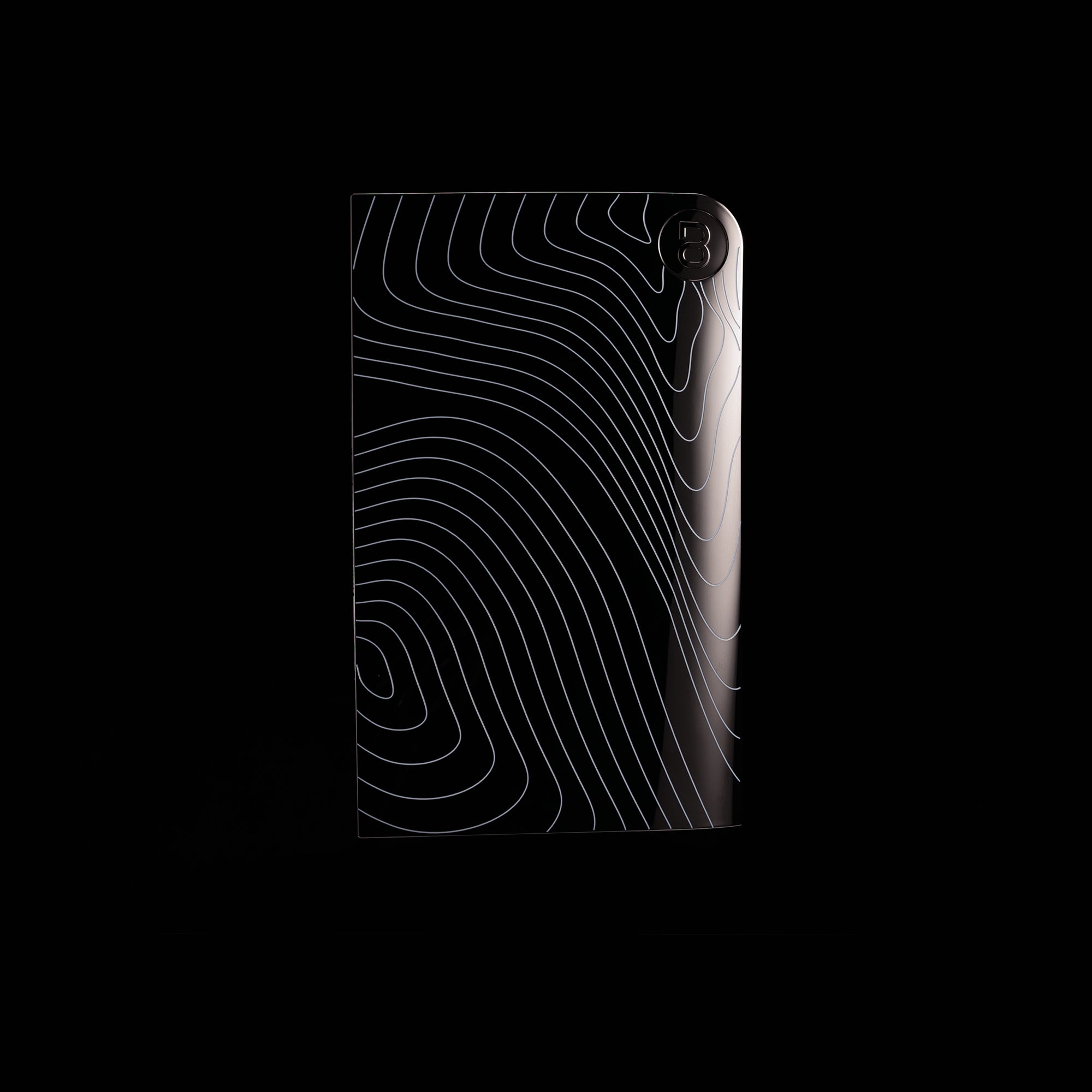 PS5 Slim Cover Midnight Chrome "Waves"