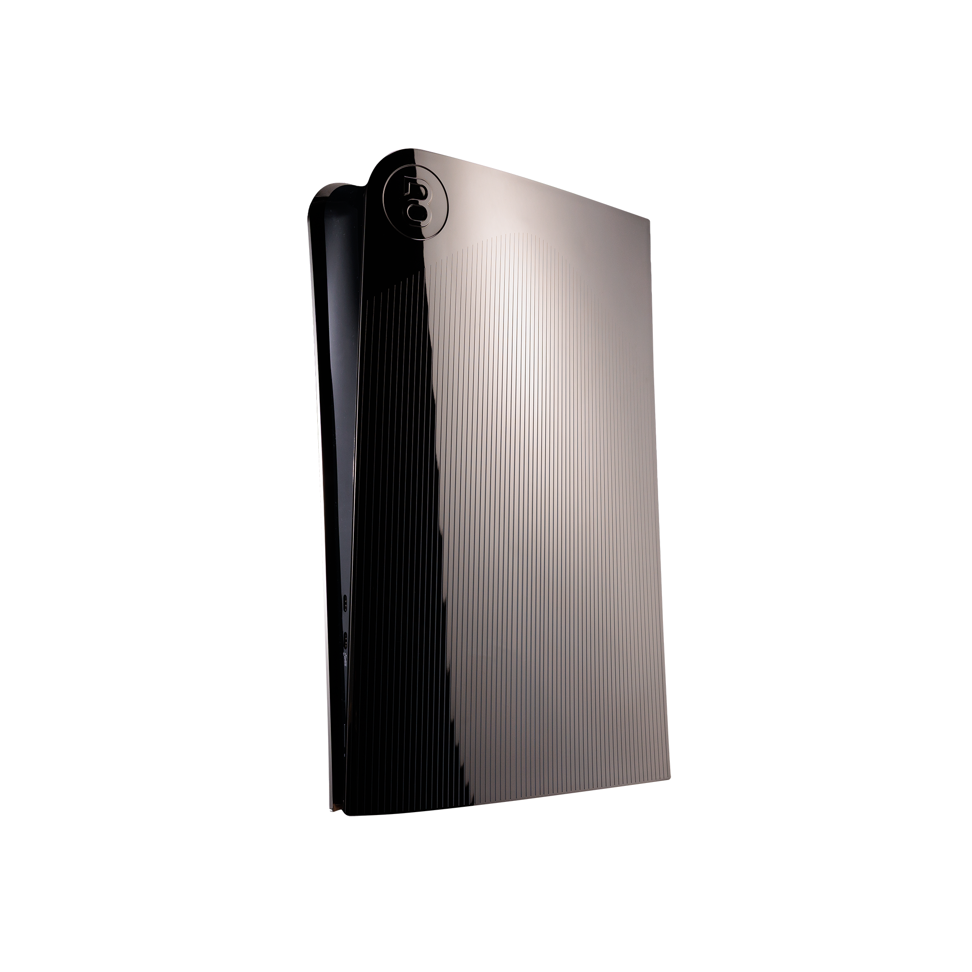 PS5 Slim Cover Midnight Chrome "Lines"