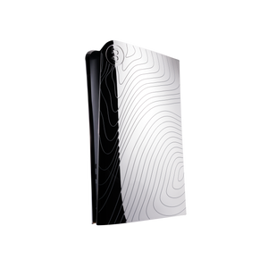 PS5 Slim Cover High-Gloss Chrome "Waves"