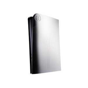 PS5 Slim Cover Matte Chrome "Lines"