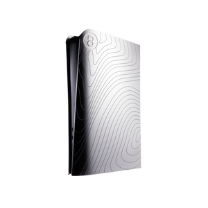 PS5 Slim Cover Matte Chrome "Waves"