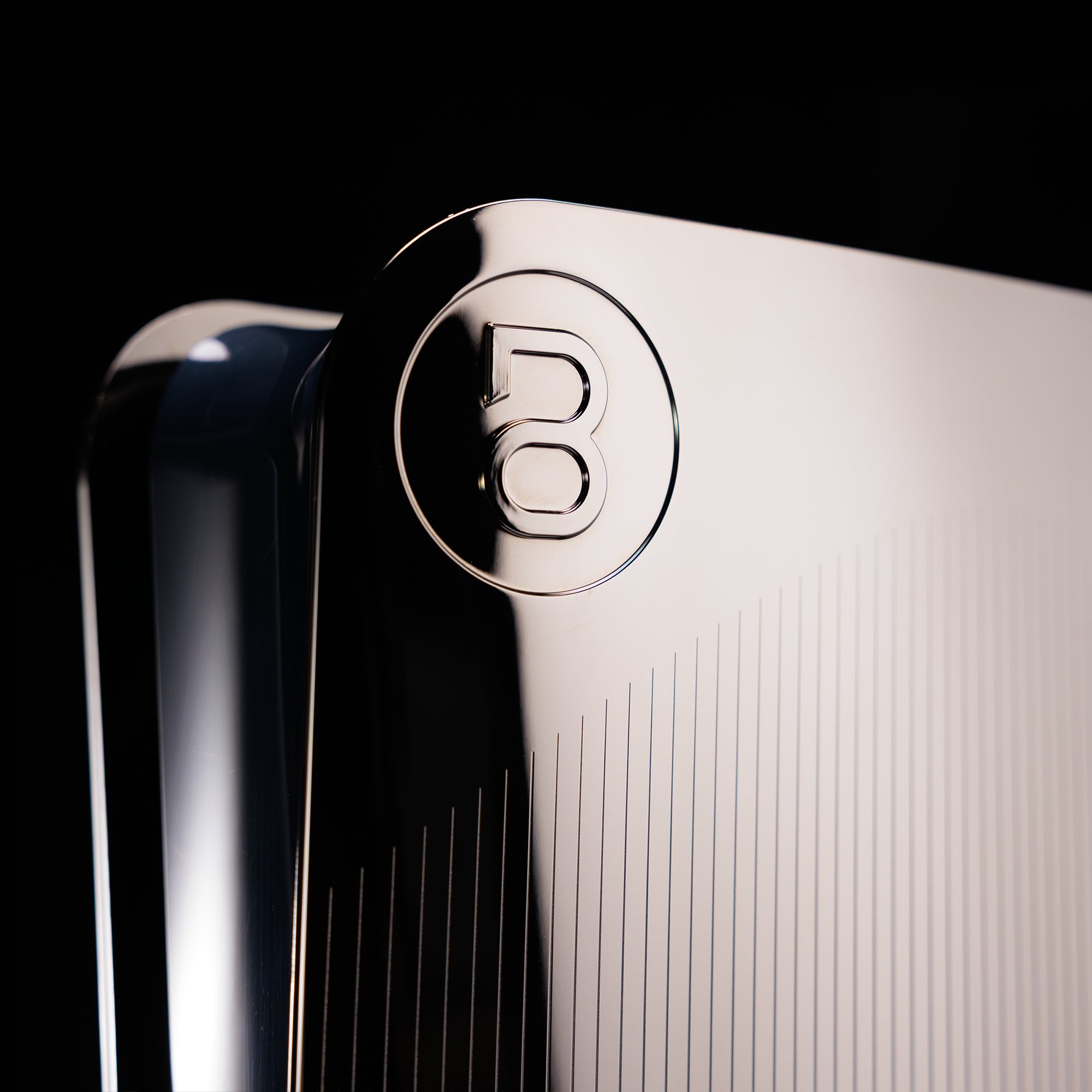 PS5 Slim Cover Midnight Chrome "Lines"