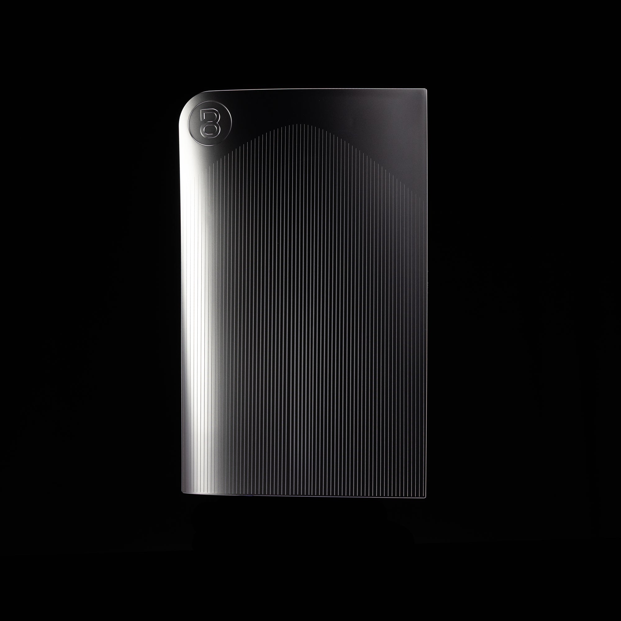 PS5 Slim Cover Matte Chrome "Lines"