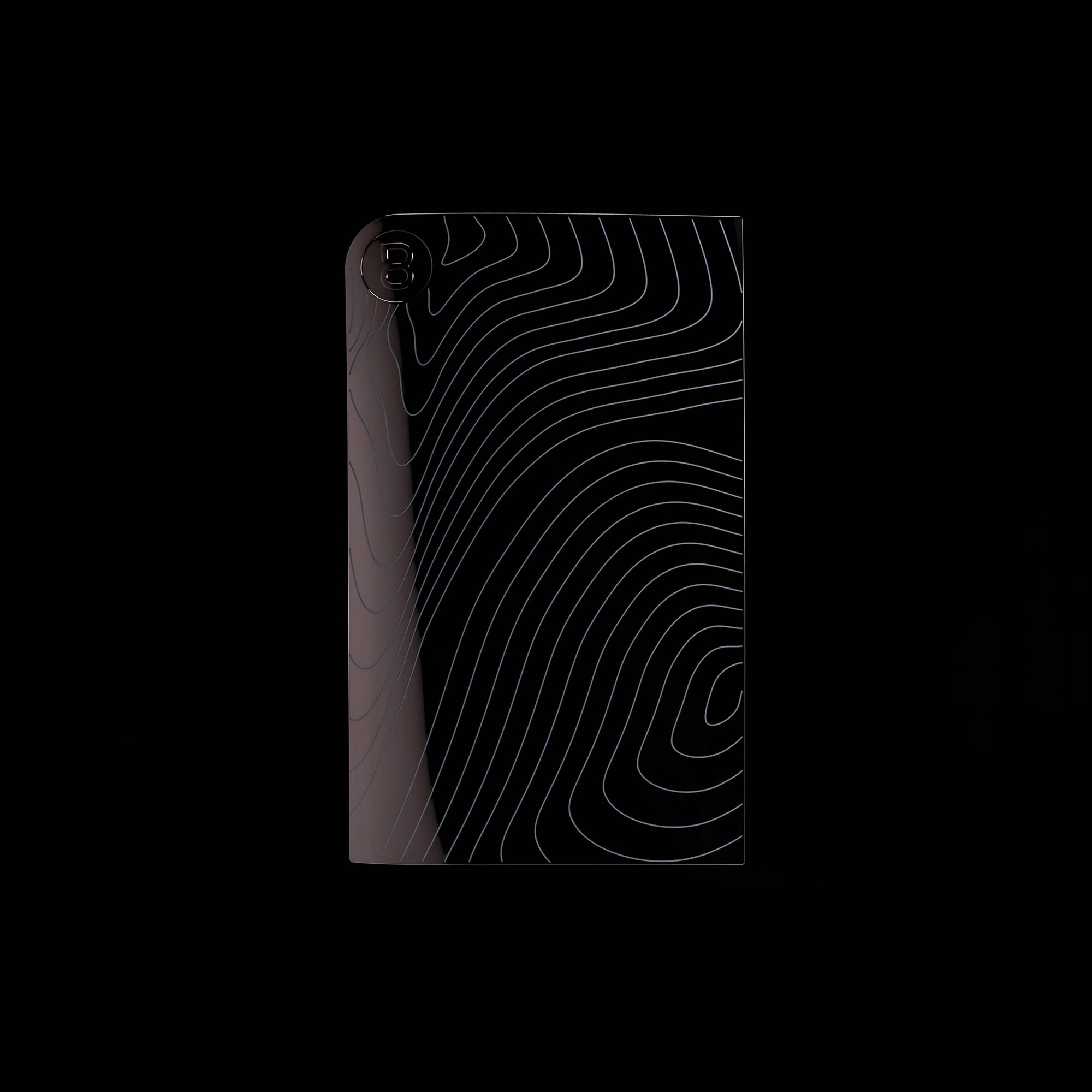 PS5 Slim Cover Midnight Chrome "Waves"