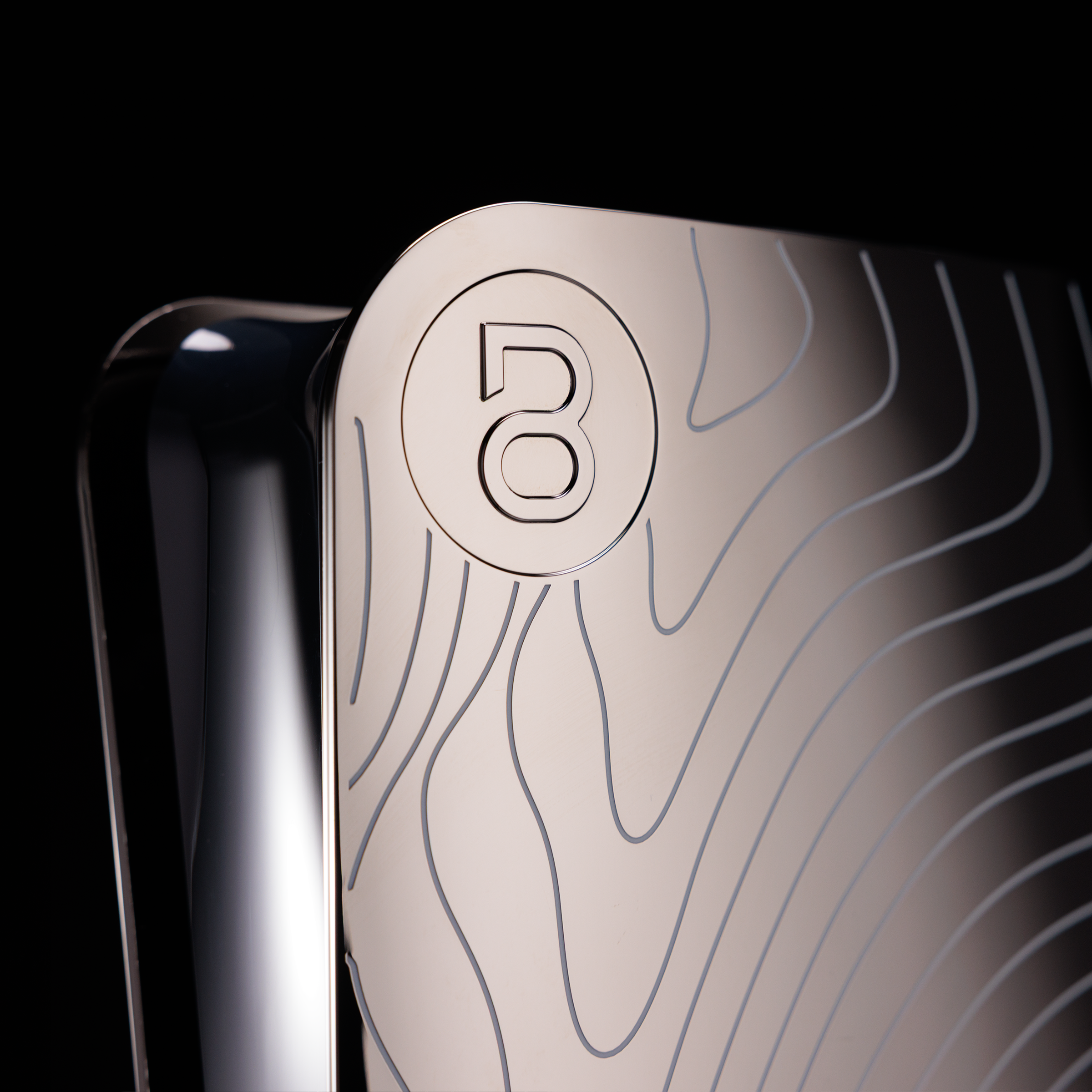 PS5 Slim Cover Midnight Chrome "Waves"