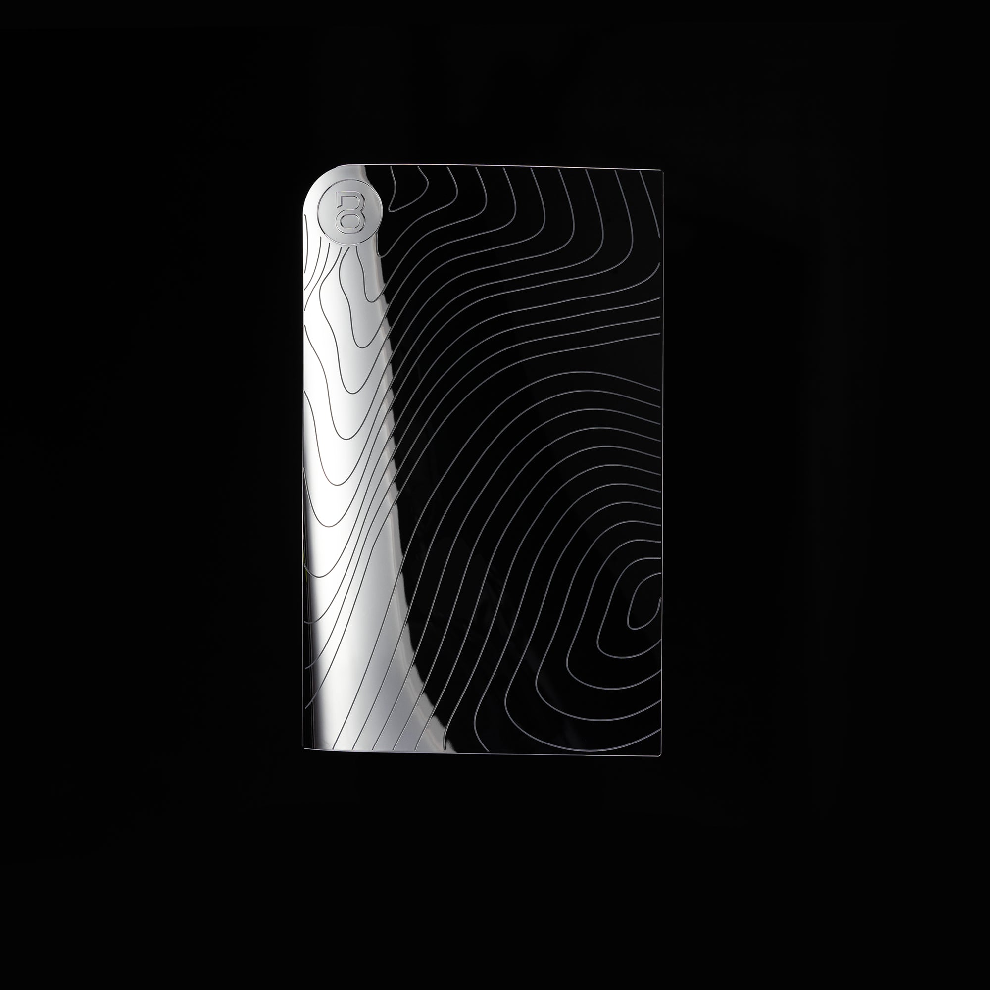 PS5 Slim Cover High-Gloss Chrome "Waves"