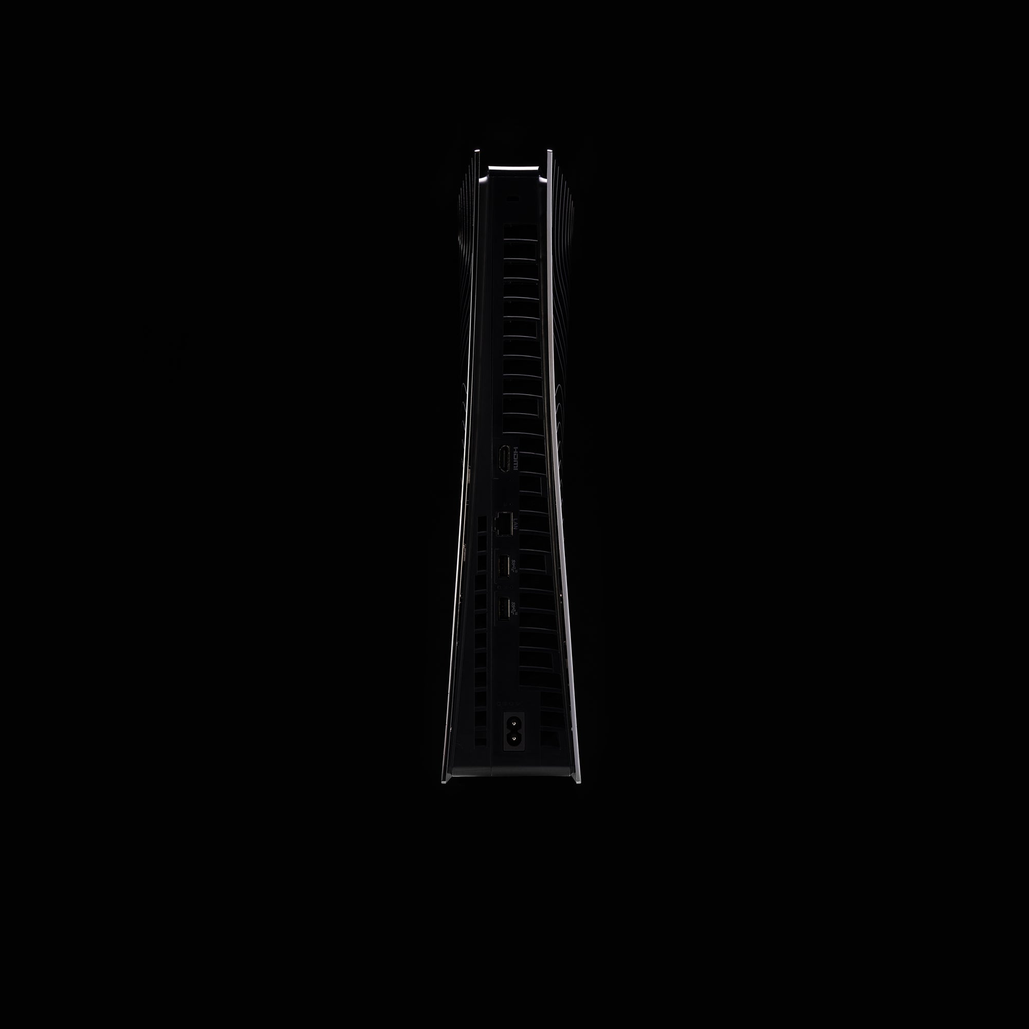 PS5 Slim Cover High-Gloss Chrome "Waves"