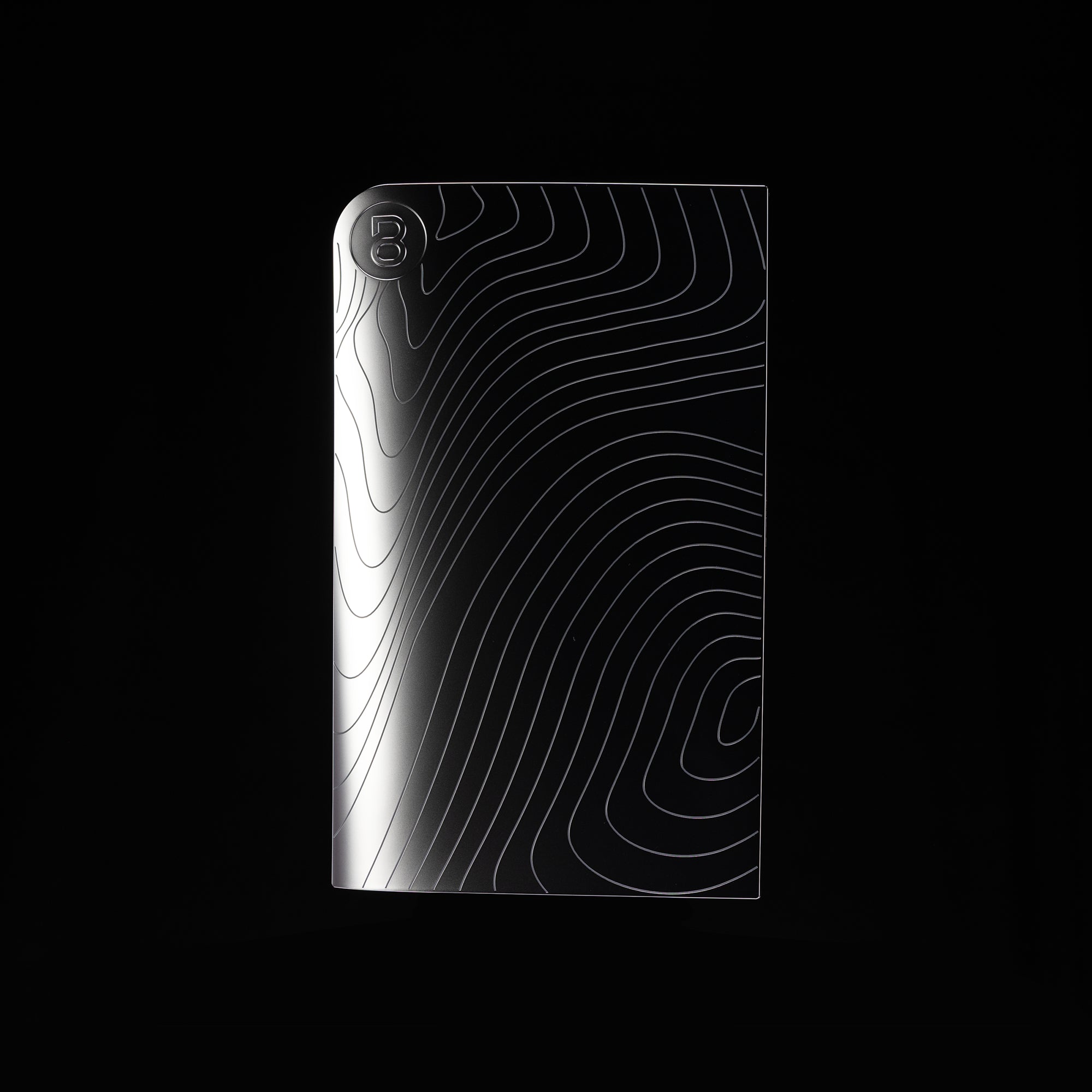 PS5 Slim Cover Matte Chrome "Waves"